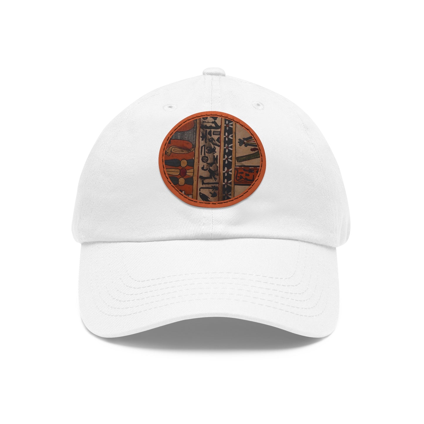 Hieroglyphics Dad Hat with Leather Patch