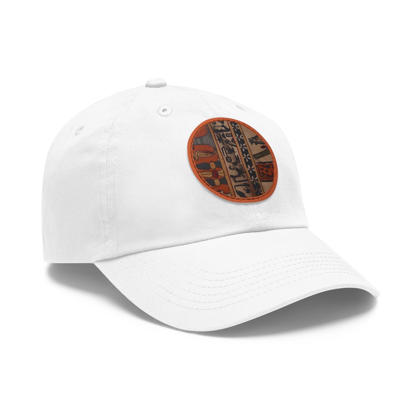 Hieroglyphics Dad Hat with Leather Patch