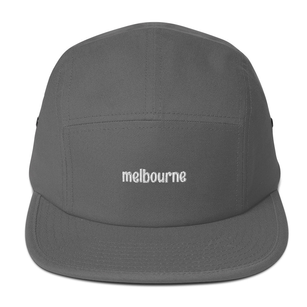 Melbourne Embroidered Five Panel Cap