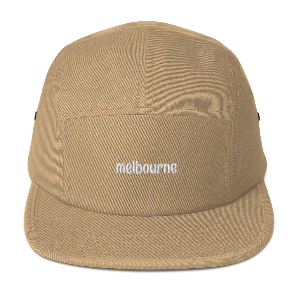 Melbourne Embroidered Five Panel Cap