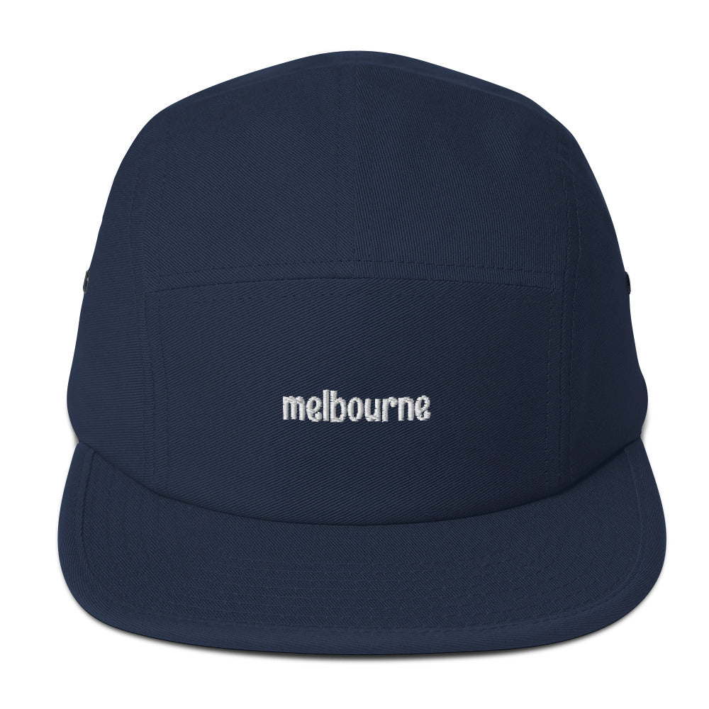 Melbourne Embroidered Five Panel Cap