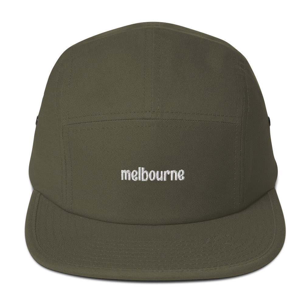 Melbourne Embroidered Five Panel Cap