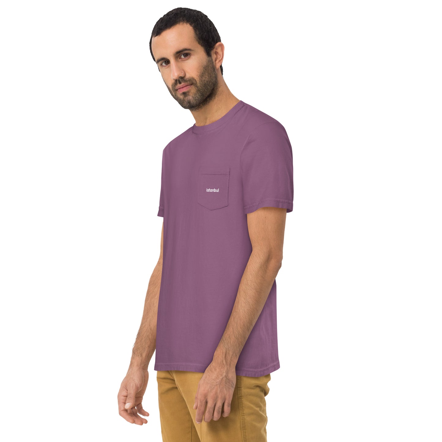 Istanbul Unisex garment-dyed pocket t-shirt