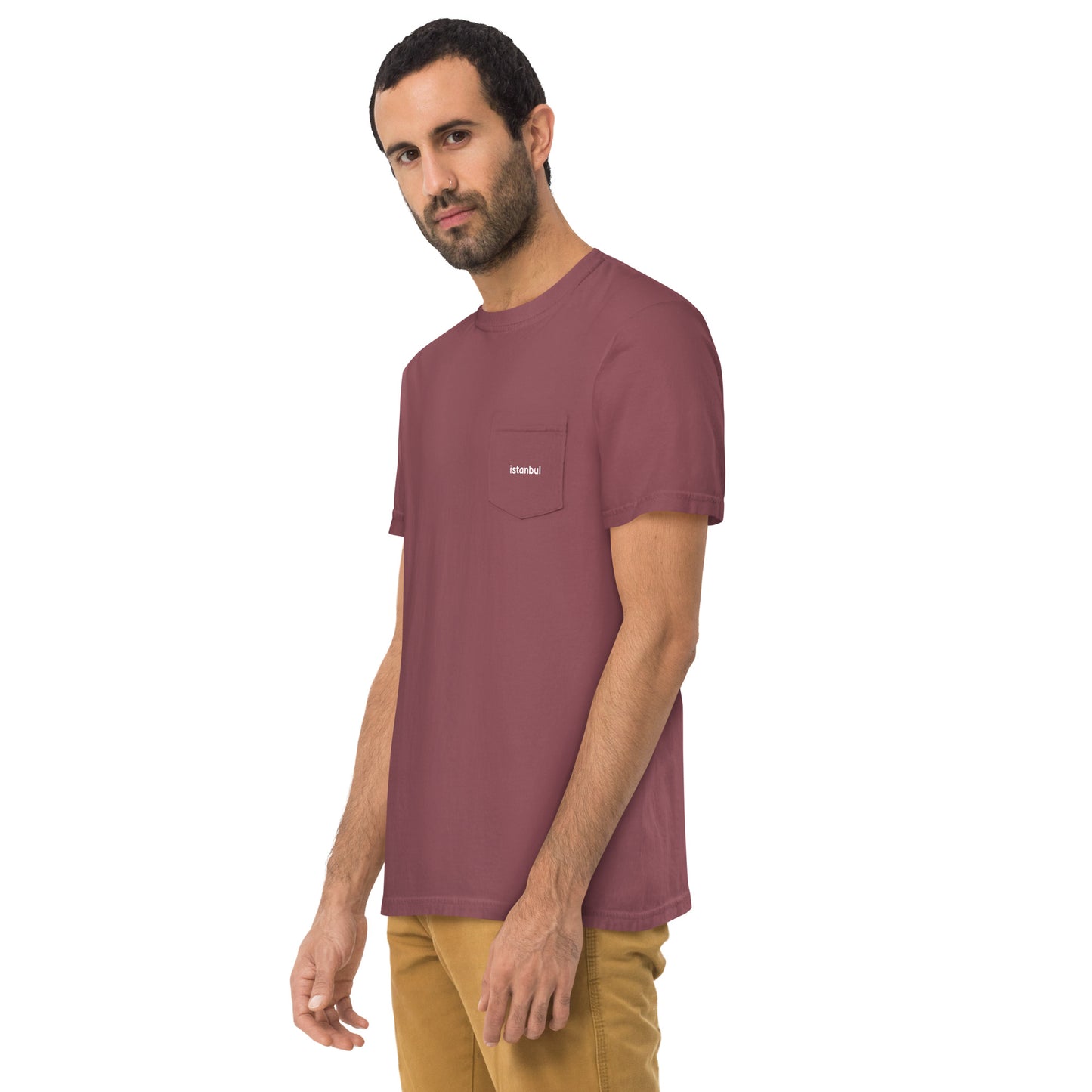 Istanbul Unisex garment-dyed pocket t-shirt