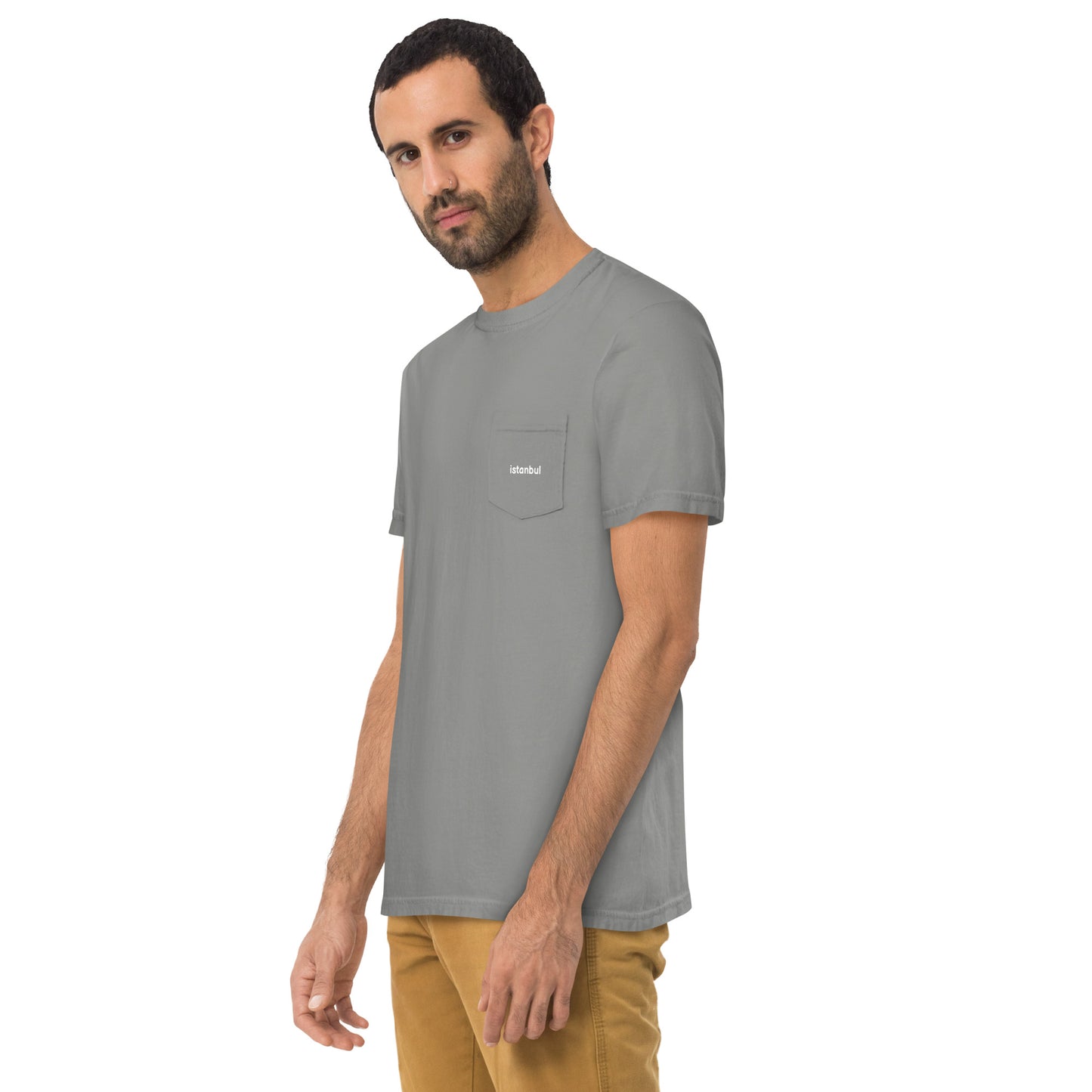 Istanbul Unisex garment-dyed pocket t-shirt