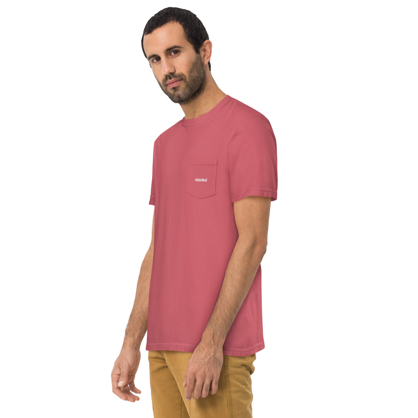 Istanbul Unisex garment-dyed pocket t-shirt